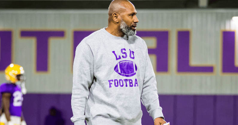 LSU secondary coach Corey Raymond has put together an elite CB haul (Photo: LSU Football)